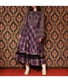 【アクシーズファム/axes femme】のタータンチェックジャンスカ 人気、トレンドファッション・服の通販 founy(ファニー) ファッション Fashion レディースファッション WOMEN インナー Inner クラシカル Classical スタッズ Studs フロント Front ロング Long thumbnail パープル|ID: prp329100004163020 ipo3291000000028949370