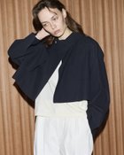 【その他のブランド/Other】のHighTwistCottonShortJacket 人気、トレンドファッション・服の通販 founy(ファニー) ファッション Fashion レディースファッション WOMEN アウター Coat Outerwear ジャケット Jackets ショート Short シリコン Silicon ジャケット Jacket スリーブ Sleeve thumbnail NAVY|ID: prp329100004163021 ipo3291000000028754370