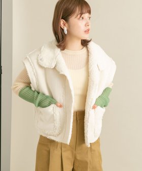 【ケービーエフ/KBF / URBAN RESEARCH】のマルチWAYボアジャケット 人気、トレンドファッション・服の通販 founy(ファニー) ファッション Fashion レディースファッション WOMEN アウター Coat Outerwear ジャケット Jackets 2024年 2024 2024-2025秋冬・A/W Aw/Autumn/Winter/Fw/Fall/2024-2025 A/W・秋冬 Aw・Autumn/Winter・Fw・Fall-Winter 冬 Winter ジャケット Jacket スエード Suede スラックス Slacks デニム Denim ベスト Vest ボンディング Bonding ポケット Pocket リバーシブル Reversible 切替 Switching |ID:prp329100004163067