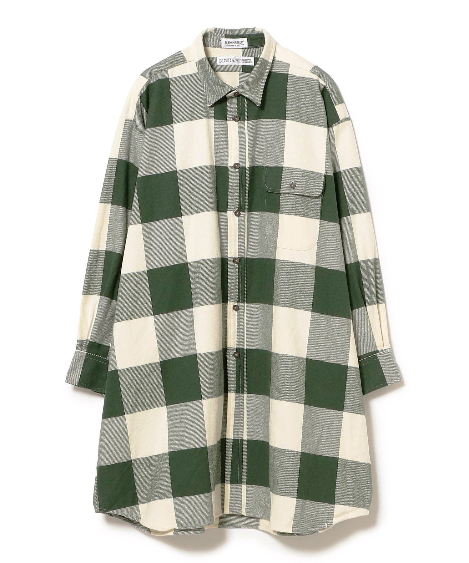 【ビームス ウイメン/BEAMS】の【別注】INDIVIDUALIZED SHIRTS / シャツワンピース 24FW インテリア・キッズ・メンズ・レディースファッション・服の通販 founy(ファニー) 　ファッション　Fashion　レディースファッション　WOMEN　ワンピース　Dress　シャツワンピース　Shirt Dresses　カットソー　Cut And Sew　カフス　Cuffs　スウェット　Sweat　スペシャル　Special　スポーツ　Sports　デニム　Denim　定番　Standard　人気　Popularity　ポケット　Pocket　別注　Special Order　ワイド　Wide　GREEN|ID: prp329100004163099 ipo3291000000028755002