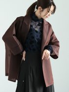 【テチチ/Te chichi】のシアーダンボールジャケット 人気、トレンドファッション・服の通販 founy(ファニー) ファッション Fashion レディースファッション WOMEN アウター Coat Outerwear ジャケット Jackets シアー Sheer ジャケット Jacket ダブル Double トレンド Trend フォルム Form thumbnail ブラウン|ID: prp329100004163112 ipo3291000000028755063