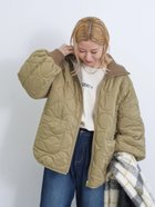 【サマンサモスモス/Samansa Mos2】のリブハイネックキルトジャケット 人気、トレンドファッション・服の通販 founy(ファニー) ファッション Fashion レディースファッション WOMEN アウター Coat Outerwear ジャケット Jackets キルティング Quilting キルト Quilt ジャケット Jacket スリーブ Sleeve thumbnail カーキ|ID: prp329100004163117 ipo3291000000028755080