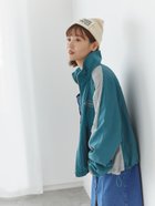 【エヘカソポ/ehka sopo】の配色ナイロンジャケット 人気、トレンドファッション・服の通販 founy(ファニー) ファッション Fashion レディースファッション WOMEN アウター Coat Outerwear ジャケット Jackets ジャケット Jacket スポーティ Sporty ハイネック High Neck ワンポイント One Point thumbnail グリーン|ID: prp329100004163119 ipo3291000000028755090