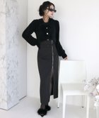 【ロイヤルパーティー/ROYAL PARTY】のマルチボタンラメシャギーカーデトップス 人気、トレンドファッション・服の通販 founy(ファニー) ファッション Fashion レディースファッション WOMEN トップス・カットソー Tops/Tshirt シンプル Simple スカーフ Scarf フロント Front thumbnail ブラック|ID: prp329100004163149 ipo3291000000028755257