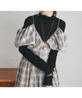 【ラブティックボンボン/La boutique BonBon】の【5thLOVE】キャミソールオープンショルダーワンピース 人気、トレンドファッション・服の通販 founy(ファニー) ファッション Fashion レディースファッション WOMEN ワンピース Dress おすすめ Recommend インナー Inner オフショル Off Shoulder カットソー Cut And Sew キャミワンピース Cami Dress シアー Sheer シンプル Simple タートル Turtle タートルネック Turtleneck バルーン Balloon フェミニン Feminine フリル Frills フレア Flare ポケット Pocket リブニット Rib Knit |ID:prp329100004163163