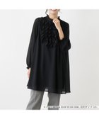 【レリアンプラスハウス/Leilian PLUS HOUSE】のチュニック丈フロントフリルブラウス 人気、トレンドファッション・服の通販 founy(ファニー) ファッション Fashion レディースファッション WOMEN トップス・カットソー Tops/Tshirt シャツ/ブラウス Shirts/Blouses ウォッシャブル Washable チュニック Tunic ハイネック High Neck ファブリック Fabric フィット Fit フリル Frills フロント Front 秋 Autumn/Fall thumbnail ブラック|ID: prp329100004163169 ipo3291000000028865549