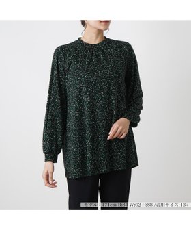 【レリアンプラスハウス/Leilian PLUS HOUSE】の長袖カットソー 人気、トレンドファッション・服の通販 founy(ファニー) ファッション Fashion レディースファッション WOMEN トップス・カットソー Tops/Tshirt カットソー Cut and Sewn ウォッシャブル Washable カットソー Cut And Sew シンプル Simple スリーブ Sleeve ハイネック High Neck バランス Balance プリント Print ボタニカル Botanical リラックス Relax 秋 Autumn/Fall 長袖 Long Sleeve |ID:prp329100004163187