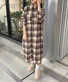 【イング/INGNI】のBackドロストBIGシャツOP 人気、トレンドファッション・服の通販 founy(ファニー) ファッション Fashion レディースファッション WOMEN トップス・カットソー Tops/Tshirt シャツ/ブラウス Shirts/Blouses ギャザー Gather スマホ Smartphone チェック Check ビッグ Big thumbnail ブラウン|ID: prp329100004163191 ipo3291000000029505875