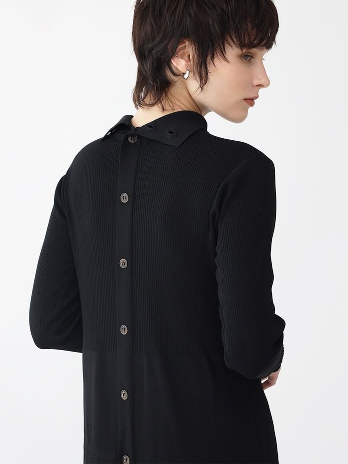 【ラシュッド/LASUD】のAga Black バックボタンニットワンピース インテリア・キッズ・メンズ・レディースファッション・服の通販 founy(ファニー) https://founy.com/ ファッション Fashion レディースファッション WOMEN ワンピース Dress ニットワンピース Knit Dresses なめらか Smooth バランス Balance フィット Fit マーメイド Mermaid |ID: prp329100004163216 ipo3291000000028755593