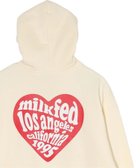 【ミルクフェド/MILKFED.】のLOGO IN HEART SWEAT HOODIE OFF WHITE|ID: prp329100004163253 ipo3291000000028755810