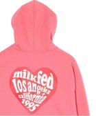 【ミルクフェド/MILKFED.】のLOGO IN HEART SWEAT HOODIE PINK|ID: prp329100004163253 ipo3291000000028755812