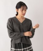 【グローバルワーク/GLOBAL WORK】のラメフェザーショートVネックカーディガン/995328 人気、トレンドファッション・服の通販 founy(ファニー) ファッション Fashion レディースファッション WOMEN トップス・カットソー Tops/Tshirt カーディガン Cardigans Vネック V-Neck おすすめ Recommend なめらか Smooth カーディガン Cardigan クロップド Cropped フェザー Feather ボトム Bottom ワイド Wide thumbnail チャコール19|ID: prp329100004163383 ipo3291000000028756573