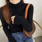 【ミニミニストア/miniministore】のリブニットトップス プチハイネック 人気、トレンドファッション・服の通販 founy(ファニー) ファッション Fashion レディースファッション WOMEN トップス・カットソー Tops/Tshirt ニット Knit Tops おすすめ Recommend アクリル Acrylic イエロー Yellow インナー Inner オレンジ Orange コンパクト Compact セーター Sweater タイトスカート Tight Skirt デニム Denim パープル Purple エレガント 上品 Elegant 無地 Plain Color 長袖 Long Sleeve thumbnail ブラック|ID: prp329100004163389 ipo3291000000028756588