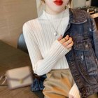 【ミニミニストア/miniministore】のリブニットトップス プチハイネック 人気、トレンドファッション・服の通販 founy(ファニー) ファッション Fashion レディースファッション WOMEN トップス・カットソー Tops/Tshirt ニット Knit Tops おすすめ Recommend アクリル Acrylic イエロー Yellow インナー Inner オレンジ Orange コンパクト Compact セーター Sweater タイトスカート Tight Skirt デニム Denim パープル Purple エレガント 上品 Elegant 無地 Plain Color 長袖 Long Sleeve thumbnail ホワイト|ID: prp329100004163389 ipo3291000000028756598