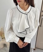 【イング/INGNI】のボウタイトロミBL 人気、トレンドファッション・服の通販 founy(ファニー) ファッション Fashion レディースファッション WOMEN とろみ Thickness ガーリー Girly スラックス Slacks スリーブ Sleeve デニム Denim フェミニン Feminine フレア Flare マーメイド Mermaid エレガント 上品 Elegant 入学式 Entrance Ceremony thumbnail オフホワイト/クロ|ID: prp329100004163412 ipo3291000000028756672