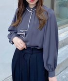 【イング/INGNI】のボウタイトロミBL 人気、トレンドファッション・服の通販 founy(ファニー) ファッション Fashion レディースファッション WOMEN とろみ Thickness ガーリー Girly スラックス Slacks スリーブ Sleeve デニム Denim フェミニン Feminine フレア Flare マーメイド Mermaid エレガント 上品 Elegant 入学式 Entrance Ceremony thumbnail グレー/オフホワイト|ID: prp329100004163412 ipo3291000000028756675