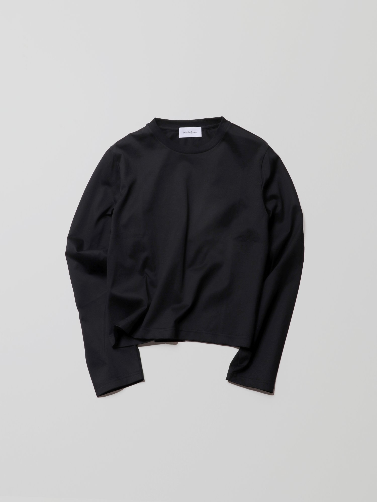 【その他のブランド/Other】のCrewNeckLongSleeve インテリア・キッズ・メンズ・レディースファッション・服の通販 founy(ファニー) 　ファッション　Fashion　レディースファッション　WOMEN　トップス・カットソー　Tops/Tshirt　カットソー　Cut And Sew　シェイプ　Shape　ショート　Short　バランス　Balance　パターン　Pattern　フィット　Fit　ベーシック　Basic　ロング　Long　BLACK|ID: prp329100004163477 ipo3291000000028757111