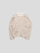 【その他のブランド/Other】のTwoToneCrewNeckLongSleeve 人気、トレンドファッション・服の通販 founy(ファニー) ファッション Fashion レディースファッション WOMEN トップス・カットソー Tops/Tshirt インナー Inner カットソー Cut And Sew レギュラー Regular ロング Long thumbnail BEIGE×WHITE|ID: prp329100004163479 ipo3291000000028757132