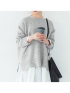 【コカ/COCA】のヤック風フワフワクルーネックプルオーバーニット 人気、トレンドファッション・服の通販 founy(ファニー) ファッション Fashion レディースファッション WOMEN トップス・カットソー Tops/Tshirt ニット Knit Tops プルオーバー Pullover ポケット Pocket リラックス Relax thumbnail Lt.gray|ID: prp329100004163520 ipo3291000000028757488