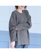 【コカ/COCA】のヤック風フワフワクルーネックプルオーバーニット 人気、トレンドファッション・服の通販 founy(ファニー) ファッション Fashion レディースファッション WOMEN トップス・カットソー Tops/Tshirt ニット Knit Tops プルオーバー Pullover ポケット Pocket リラックス Relax thumbnail Charcoal|ID: prp329100004163520 ipo3291000000028757491