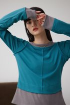 【アズール バイ マウジー/AZUL by moussy】のフェイクレイヤードカットロンT 人気、トレンドファッション・服の通販 founy(ファニー) ファッション Fashion レディースファッション WOMEN トップス・カットソー Tops/Tshirt ロング / Tシャツ T-Shirts 2024年 2024 2024-2025秋冬・A/W Aw/Autumn/Winter/Fw/Fall/2024-2025 A/W・秋冬 Aw・Autumn/Winter・Fw・Fall-Winter インナー Inner カットソー Cut And Sew シンプル Simple トレンド Trend ドッキング Docking thumbnail D/BLU3|ID: prp329100004163538 ipo3291000000028757553