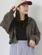 【エヘカソポ/ehka sopo】のワンポイント刺繍ショート丈ジップパーカー 人気、トレンドファッション・服の通販 founy(ファニー) ファッション Fashion レディースファッション WOMEN トップス・カットソー Tops/Tshirt パーカ Sweats おすすめ Recommend ショート Short バランス Balance パーカー Hoodie フロント Front ワンポイント One Point thumbnail モカ|ID: prp329100004163570 ipo3291000000028811875