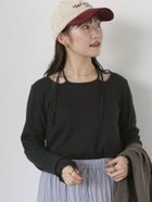 【エヘカソポ/ehka sopo】のバックリボンカットソー 人気、トレンドファッション・服の通販 founy(ファニー) ファッション Fashion レディースファッション WOMEN トップス・カットソー Tops/Tshirt カットソー Cut and Sewn カットソー Cut And Sew シンプル Simple リボン Ribbon thumbnail ブラック|ID: prp329100004163579 ipo3291000000028810311