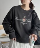 【ディスコート/Discoat】の【WEB限定】ロゴモチーフスウェット 人気、トレンドファッション・服の通販 founy(ファニー) ファッション Fashion レディースファッション WOMEN トップス・カットソー Tops/Tshirt パーカ Sweats スウェット Sweat thumbnail チャコールグレー|ID: prp329100004163589 ipo3291000000028757741