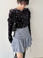 【リリーブラウン/Lily Brown】のフラワーエンブロイダリーギャザーベロアトップス 人気、トレンドファッション・服の通販 founy(ファニー) ファッション Fashion レディースファッション WOMEN トップス・カットソー Tops/Tshirt ベロア Velour ギャザー Gather コンパクト Compact シンプル Simple スパンコール Sequins スリット Slit スリーブ Sleeve ターコイズ Turquoise フロント Front ベロア Velor 人気 Popularity thumbnail CGRY[007]|ID: prp329100004163641 ipo3291000000028758098