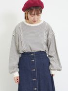 【サマンサモスモス/Samansa Mos2】の【リサイクルコットン】メロー切替柄アソートトップス 人気、トレンドファッション・服の通販 founy(ファニー) ファッション Fashion レディースファッション WOMEN トップス・カットソー Tops/Tshirt 切替 Switching thumbnail オフホワイト|ID: prp329100004163647 ipo3291000000028900306