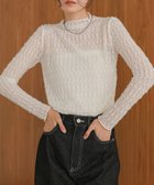 【ブージュルード/Bou Jeloud】のシアーシャギーハイネックトップス 人気、トレンドファッション・服の通販 founy(ファニー) ファッション Fashion レディースファッション WOMEN トップス・カットソー Tops/Tshirt ウェーブ Wave シアー Sheer シンプル Simple ジーンズ Jeans スラックス Slacks ティアードスカート Tiered Skirt フェミニン Feminine 無地 Plain Color thumbnail OFFWHITE|ID: prp329100004163652 ipo3291000000028758418