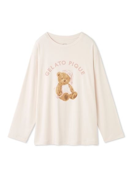 【ジェラート ピケ/gelato pique】のGOOD NIGHT BEAR柄ワンポイントロンT インテリア・キッズ・メンズ・レディースファッション・服の通販 founy(ファニー) 　ファッション　Fashion　レディースファッション　WOMEN　トップス・カットソー　Tops/Tshirt　ロング / Tシャツ　T-Shirts　リラックス　Relax　ロング　Long　ワンポイント　One Point　秋　Autumn/Fall　PNK[066]|ID: prp329100004163723 ipo3291000000028758986