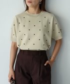 【リベリー/Riberry】のスポンディッシュハート刺繍半袖ニット 人気、トレンドファッション・服の通販 founy(ファニー) ファッション Fashion レディースファッション WOMEN トップス・カットソー Tops/Tshirt ニット Knit Tops おすすめ Recommend コンパクト Compact シンプル Simple スラックス Slacks スリーブ Sleeve デニム Denim バランス Balance ボトム Bottom ロング Long 半袖 Short Sleeve thumbnail ベージュ|ID: prp329100004163752 ipo3291000000028759274