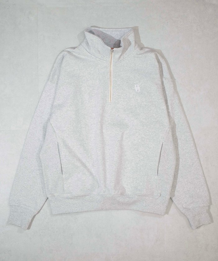 【ユニバーサル オーバーオール/UNIVERSAL OVERALL】のSWEAT HALF ZIP インテリア・キッズ・メンズ・レディースファッション・服の通販 founy(ファニー) https://founy.com/ ファッション Fashion レディースファッション WOMEN トップス・カットソー Tops/Tshirt パーカ Sweats スウェット Sweat ポケット Pocket ワーク Work 定番 Standard |ID: prp329100004163835 ipo3291000000028759839