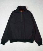 【ユニバーサル オーバーオール/UNIVERSAL OVERALL】のSWEAT HALF ZIP BLACK|ID: prp329100004163835 ipo3291000000028759841