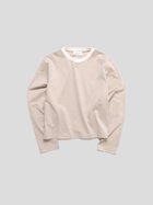 【その他のブランド/Other】のTwoToneCrewNeckLongSleeve 人気、トレンドファッション・服の通販 founy(ファニー) ファッション Fashion レディースファッション WOMEN トップス・カットソー Tops/Tshirt カットソー Cut And Sew シェイプ Shape ショート Short バランス Balance パターン Pattern フィット Fit ロング Long thumbnail BEIGE×WHITE|ID: prp329100004163914 ipo3291000000028760364