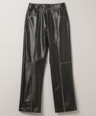 【ジーナシス/JEANASiS】のシームブリーチレザーライクパンツ 人気、トレンドファッション・服の通販 founy(ファニー) ファッション Fashion レディースファッション WOMEN パンツ Pants A/W・秋冬 Aw・Autumn/Winter・Fw・Fall-Winter おすすめ Recommend ストレート Straight ブリーチ Bleach ヴィンテージ Vintage thumbnail ブラック|ID: prp329100004163977 ipo3291000000028760949