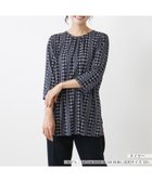 【レリアンプラスハウス/Leilian PLUS HOUSE】の千鳥格子柄プルオーバーブラウス 人気、トレンドファッション・服の通販 founy(ファニー) ファッション Fashion レディースファッション WOMEN トップス・カットソー Tops/Tshirt シャツ/ブラウス Shirts/Blouses プルオーバー Pullover A/W・秋冬 Aw・Autumn/Winter・Fw・Fall-Winter ウォッシャブル Washable ストライプ Stripe バランス Balance プリント Print 秋 Autumn/Fall thumbnail ネイビー|ID: prp329100004164279 ipo3291000000028865483