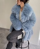 【その他のブランド/Other】の【WEB限定】【JAKKE/ジャッキー】ANTONIA SHAGGY COAT サックスブルー|ID: prp329100004164322 ipo3291000000028771437