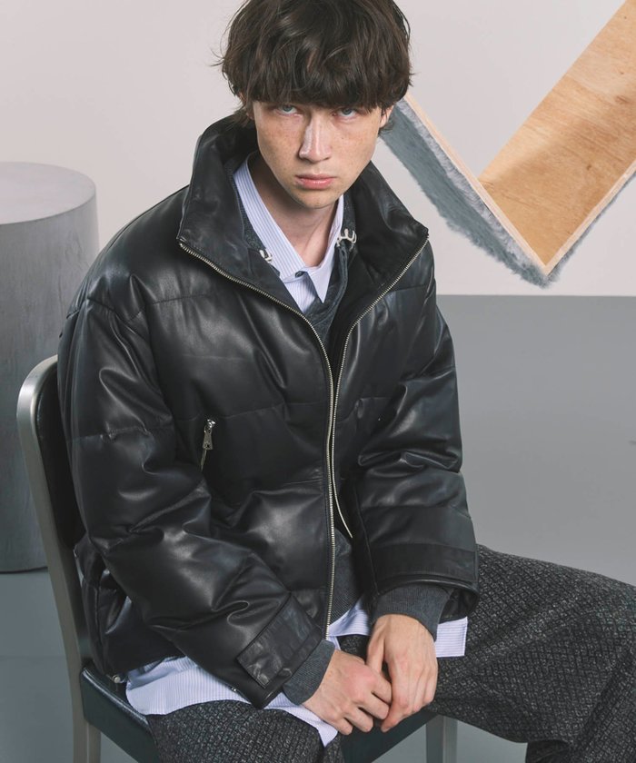 【メゾンスペシャル/MAISON SPECIAL】のPrime-Over Leather Down Jacket インテリア・キッズ・メンズ・レディースファッション・服の通販 founy(ファニー) https://founy.com/ ファッション Fashion レディースファッション WOMEN アウター Coat Outerwear ジャケット Jackets コレクション Collection スタイリッシュ Stylish ダウン Down パターン Pattern フェザー Feather ブルゾン Blouson |ID: prp329100004164395 ipo3291000000028772033