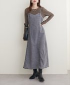 【ナチュラルクチュール/natural couture】のアソートデニムキャミワンピース ブラック|ID: prp329100004164425 ipo3291000000028772191