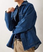 【ジャーナルスタンダード レリューム/JOURNAL STANDARD relume / MEN】のRelume Jeans ウォバッシュストライプ ワイドカバーオール 人気、トレンドファッション・服の通販 founy(ファニー) ファッション Fashion メンズファッション MEN ジャケット Jacket ストライプ Stripe デニム Denim ドット Dot フロント Front プリント Print ポケット Pocket ワイド Wide ワーク Work thumbnail ブルー|ID: prp329100004164427 ipo3291000000028772195