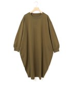 【マーコート/MARcourt】のMidiUmi コクーンワンピース 人気、トレンドファッション・服の通販 founy(ファニー) ファッション Fashion レディースファッション WOMEN ワンピース Dress コクーン Cocoon シルケット Mercerization スウェット Sweat フィット Fit ポケット Pocket 無地 Plain Color 長袖 Long Sleeve thumbnail カーキ|ID: prp329100004164438 ipo3291000000028772269