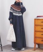 【コーエン/COEN】の【WEB限定】もちふわキュウシン編みタートルニットワンピース NAVY|ID: prp329100004164446 ipo3291000000028772318