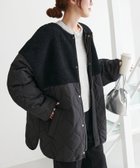 【ディスコート/Discoat】のボア切替キルティングコート 人気、トレンドファッション・服の通販 founy(ファニー) ファッション Fashion レディースファッション WOMEN アウター Coat Outerwear コート Coats キルティング Quilting 切替 Switching thumbnail ブラック|ID: prp329100004164477 ipo3291000000028772439