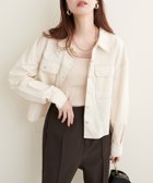 【ナチュラルクチュール/natural couture】のアソートデニムショートブルゾン 人気、トレンドファッション・服の通販 founy(ファニー) ファッション Fashion レディースファッション WOMEN アウター Coat Outerwear ブルゾン Blouson/Jackets 2024年 2024 2024-2025秋冬・A/W Aw/Autumn/Winter/Fw/Fall/2024-2025 おすすめ Recommend インナー Inner ショート Short セットアップ Set Up ダウン Down デニム Denim 秋 Autumn/Fall 羽織 Haori thumbnail アイボリー|ID: prp329100004164492 ipo3291000000028772498