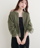 【ナチュラルクチュール/natural couture】のサカリバ×チュールレイヤードブルゾン 人気、トレンドファッション・服の通販 founy(ファニー) ファッション Fashion レディースファッション WOMEN アウター Coat Outerwear ブルゾン Blouson/Jackets 2024年 2024 2024-2025秋冬・A/W Aw/Autumn/Winter/Fw/Fall/2024-2025 チュール Tulle デニム Denim ブルゾン Blouson ポケット Pocket エレガント 上品 Elegant thumbnail カーキ|ID: prp329100004164494 ipo3291000000028772509