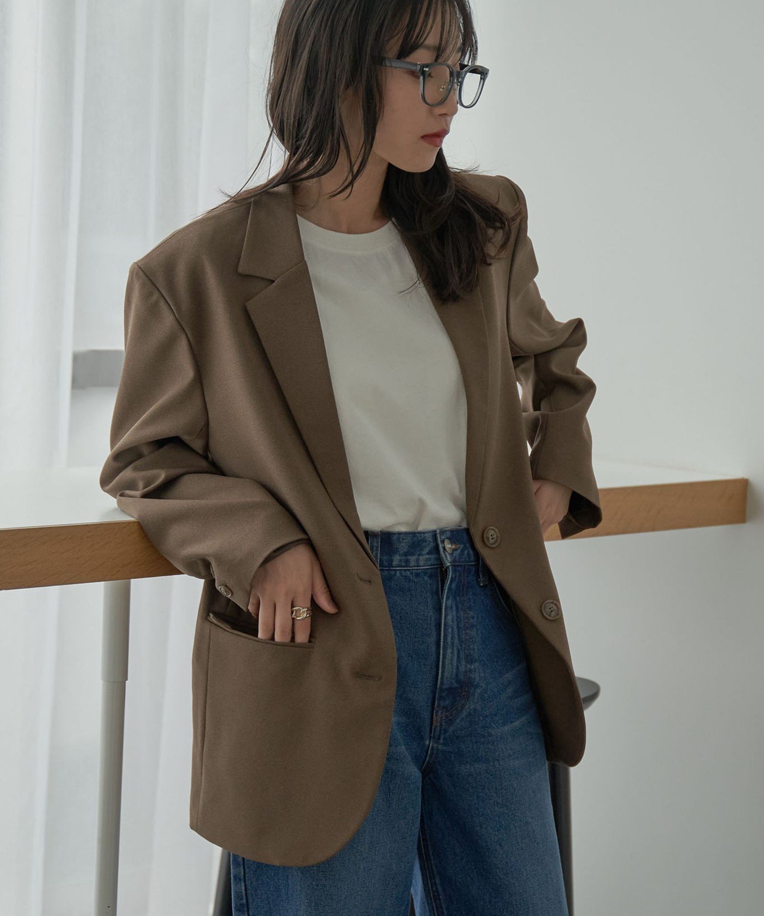 【コーエン/COEN】のボクシーオーバージャケット 人気、トレンドファッション・服の通販 founy(ファニー) 　ファッション　Fashion　レディースファッション　WOMEN　アウター　Coat Outerwear　ジャケット　Jackets　A/W・秋冬　Aw・Autumn/Winter・Fw・Fall-Winter　クラシカル　Classical　ジャケット　Jacket　スラックス　Slacks　タートル　Turtle　デニム　Denim　トレンド　Trend　バランス　Balance　プリーツ　Pleats　ボックス　Box　ボトム　Bottom　ポケット　Pocket　秋　Autumn/Fall　 other-1|ID: prp329100004164511 ipo3291000000028772599