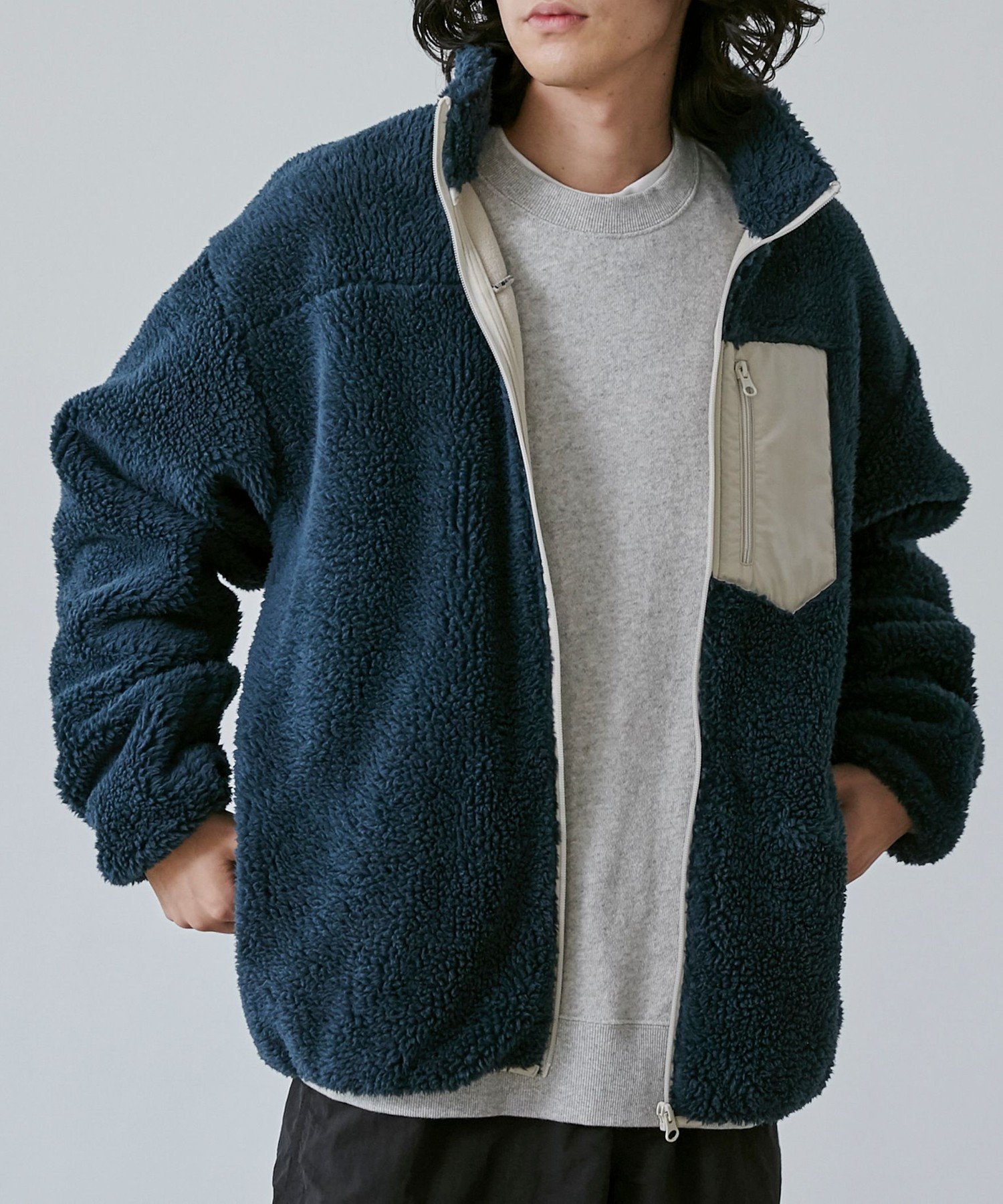 【コーエン/COEN】のParknik ボアフリーススタンドブルゾン 人気、トレンドファッション・服の通販 founy(ファニー) 　ファッション　Fashion　レディースファッション　WOMEN　アウター　Coat Outerwear　ブルゾン　Blouson/Jackets　切替　Switching　シンプル　Simple　スタンド　Stand　パイピング　Piping　ブルゾン　Blouson　ベーシック　Basic　ポケット　Pocket　リラックス　Relax　ワイド　Wide　A/W・秋冬　Aw・Autumn/Winter・Fw・Fall-Winter　 other-1|ID: prp329100004164520 ipo3291000000029305619