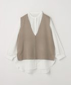 【その他のブランド/Other】のVネックベスト+シャツ -ハンドウォッシャブル- A DAY IN THE LIFE BEIGE|ID: prp329100004164578 ipo3291000000028886971